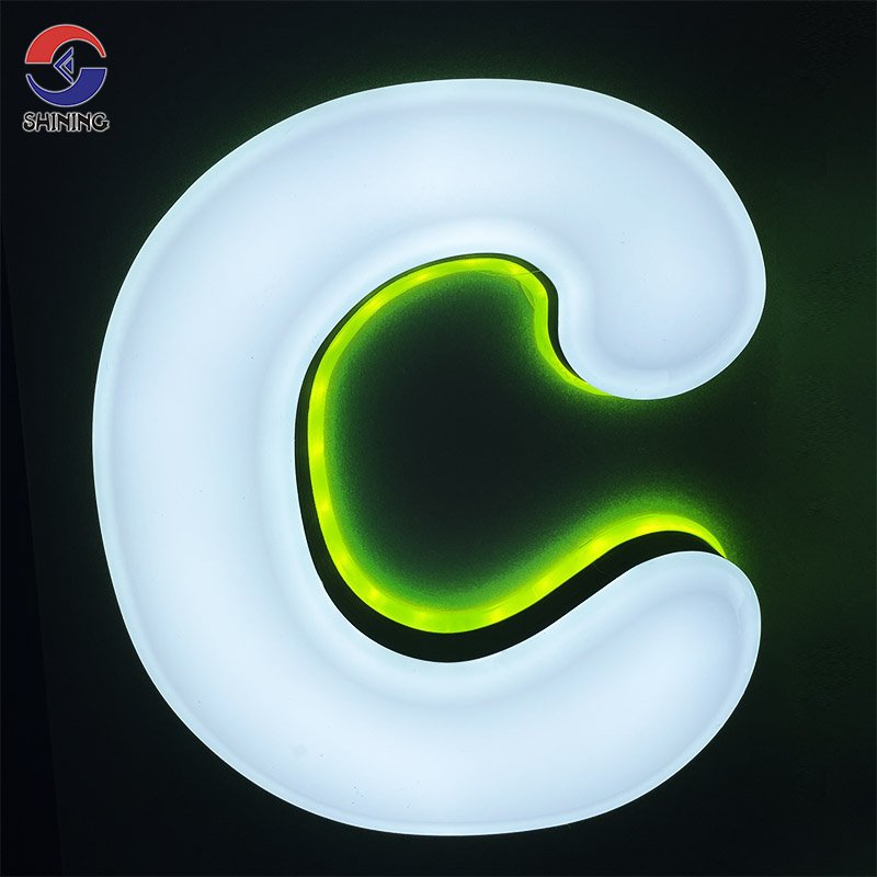 SHINING Advertising Board LED Neon Light Sign Medium Size for Shop Window Acrylic Letter Sign store front signs