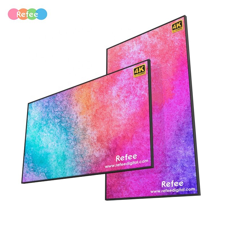 Hot product 32/43/55 inch QLED lcd display for advertising design screens digital signage and displays