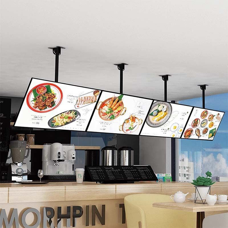 Excellent quality advertising promotions Ultra-thin light box Led Restaurant Menu Board Advertising Poster Display