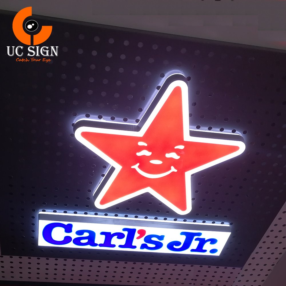 3D polished advertising fascia board mini led sign board