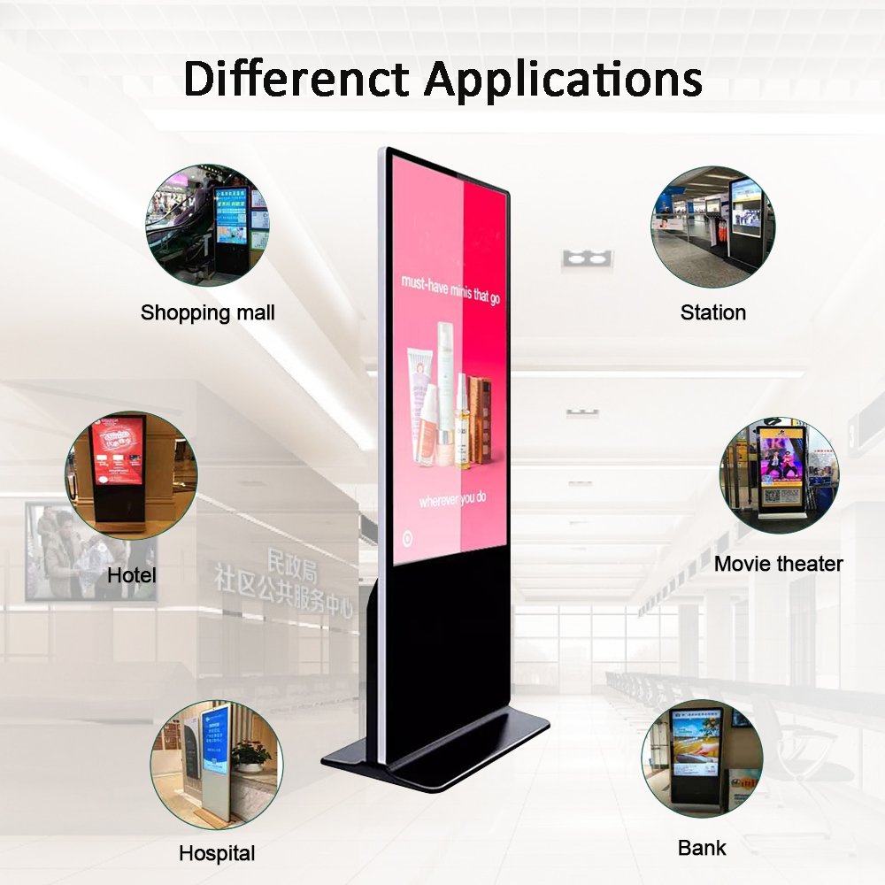 32 Inch Floor Stand All in one LCD totem digital Android Interactive Touch Screen Advertising Display Kiosk