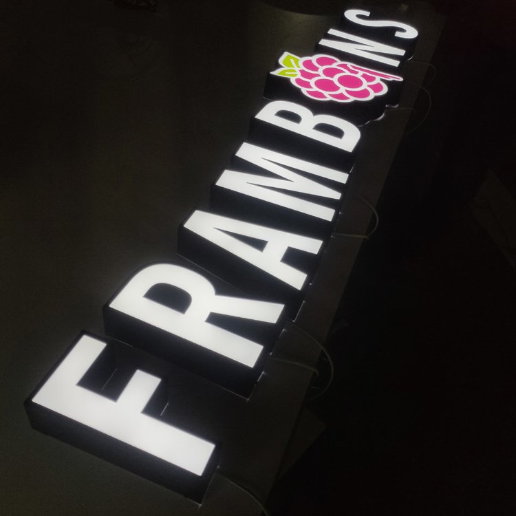 High quality outdoor led illuminated sign led logo light frontlit letters custom 3d logo led signboard 3d led sign for business
