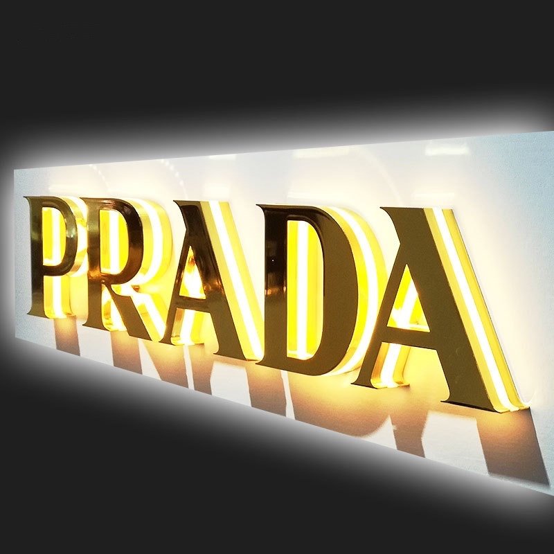 Professional enseigne lumineuse acrylic sign letter led aluminum letters