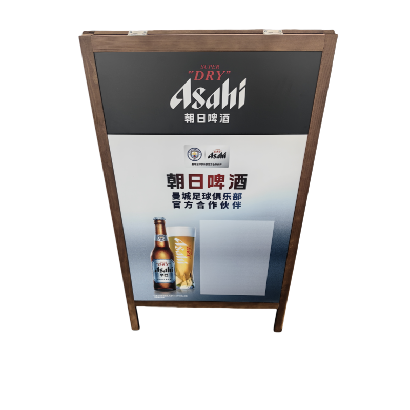 Heavy Duty Metal Billboard Foam Board Poster Frame Sidewalk Sign Advertising Boards Double Sided Display Poster Standing Outdoor