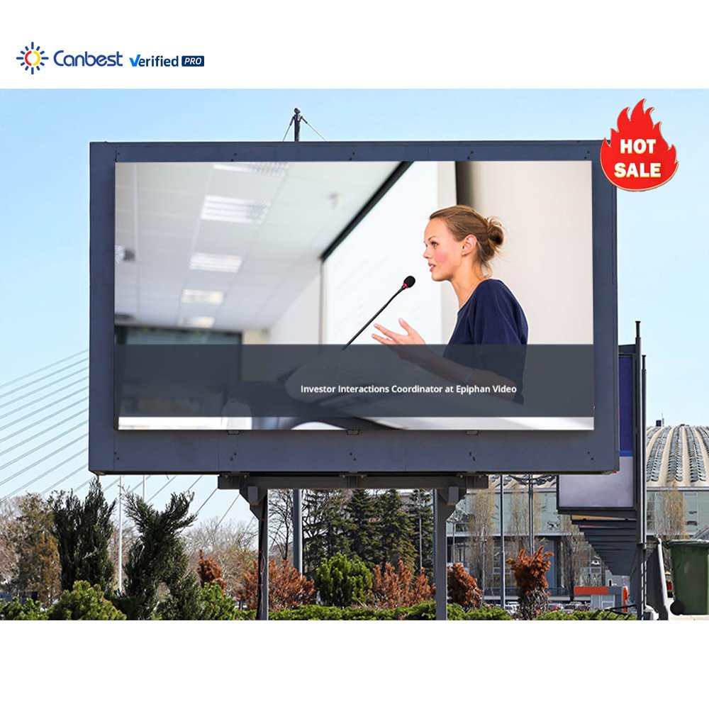 Outdoor P10 Fixed Advertising Wall Mount Led Display For Buildings Street Pole Led Screen Airport Commercial Building Led Board