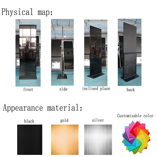 32 43 49 55 65 75 85 Inch Touch Screen LCD Floor Standing Totem Display Signage Advertising Kiosk for Shopping Mall