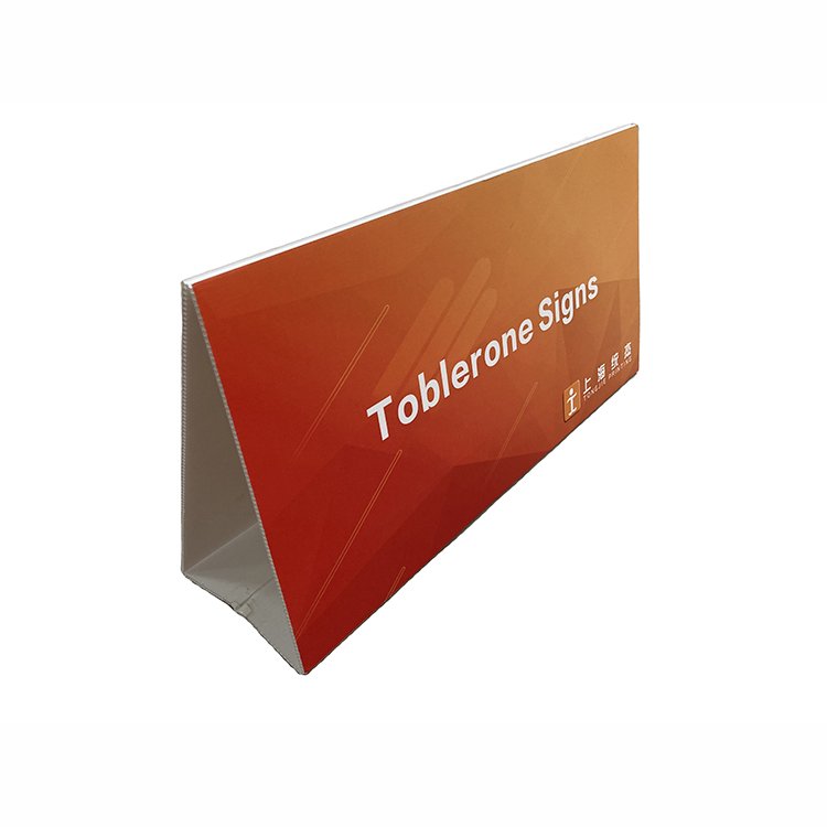 Outdoor Triangle A Board Sign Advertising sheet UV Customized Triangle Sign Board PVC board corflute sign