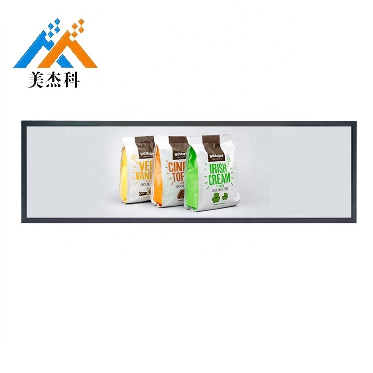 58.4 inch TFT Stretched Bar LCD Display Screen with Shelf Edge for Commercial & Retail Use