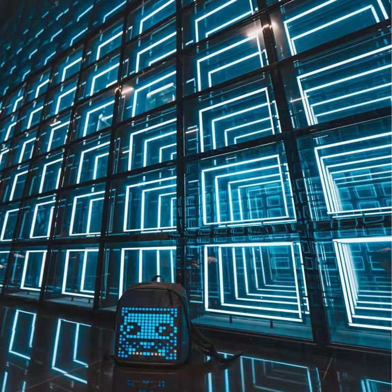 Abyss Background Wall Celebrity Advertising Glass Tunnel Mirror Multi-layer Unlimited Extension Light Box Decoration
