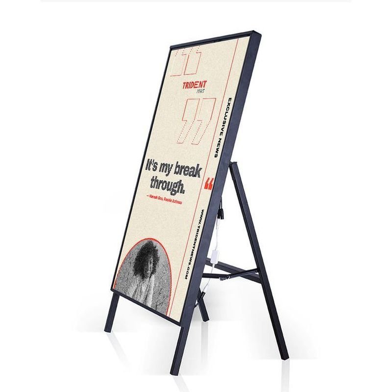 Ultra-thin light box Floor Standing Led Signage Display Shopping Mall Led Screen Advertising Display Stree Signs