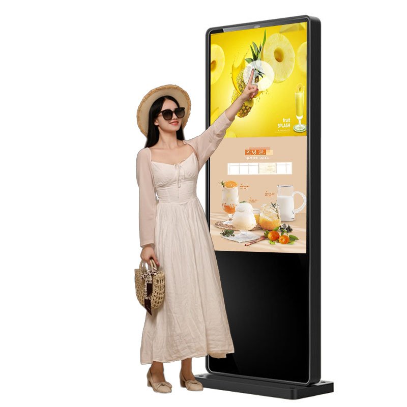 Factory Price 55-Inch Outdoor HD LCD Advertising Screen Waterproof Digital Signage Kiosk for Restaurant Menu Board