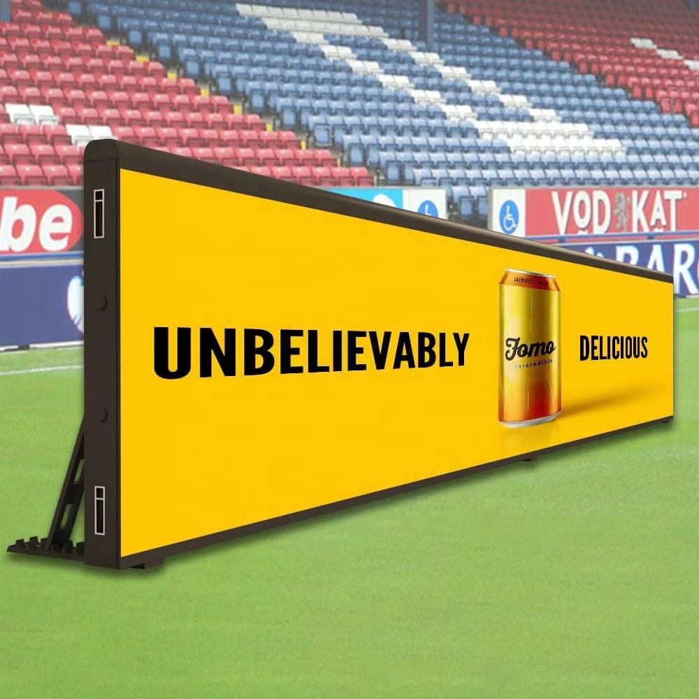 High Brightness European Cup Outdoor Stadium Perimeter P6.67 P8 P10 Commercial Advertising Signage Board Logo Display Screen