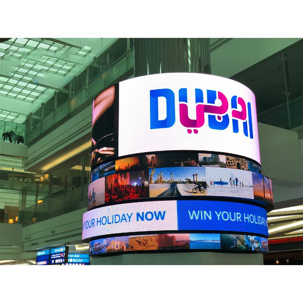 P1.2 P1.5 P1.8 P2.5 2.5Mm P4 4Mm Indoor Full Color Display Board Curved Video Wall Pantalla Flexible Led Screen For Advertising