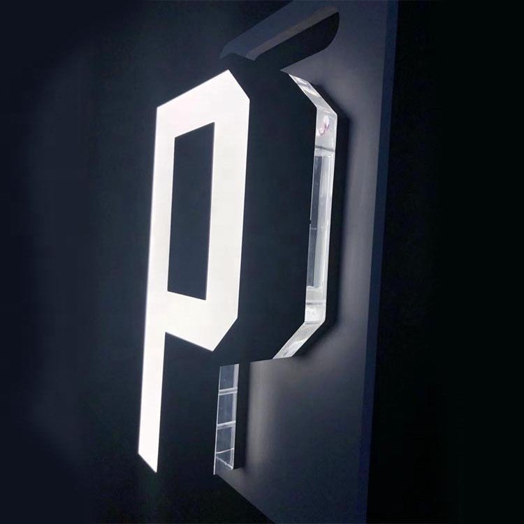 Business Sign Wall Building Channel Letter Commercial Metal Personalized Logo Glowing Led Sign Store Signs