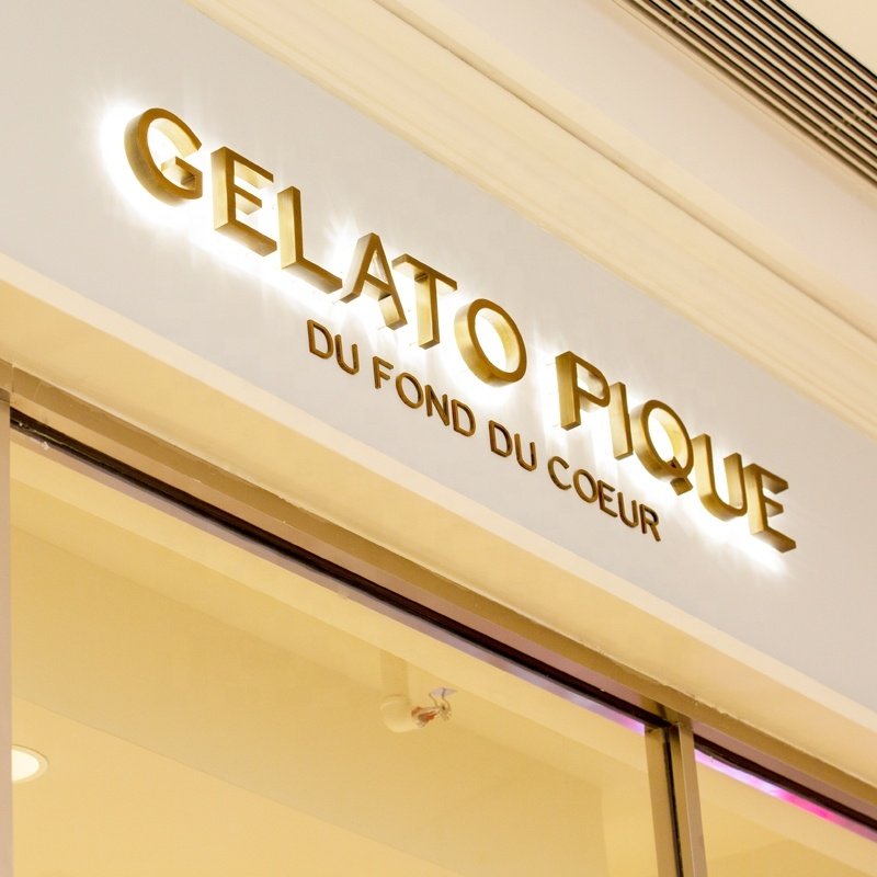 Business Sign Wall Building Channel Letter Commercial Metal Personalized Logo Glowing Led Sign Store Signs