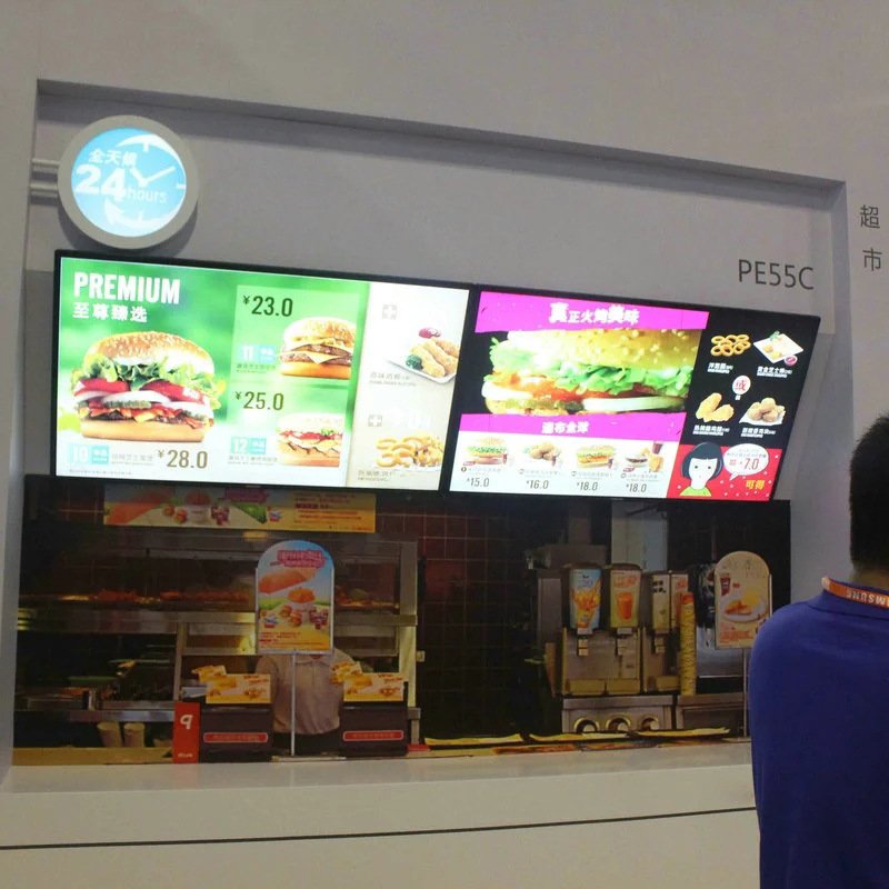 Custom Slim Wall Mount Indoor Advertising Boards Aluminum Lightbox Frame Magnetic for A1 size