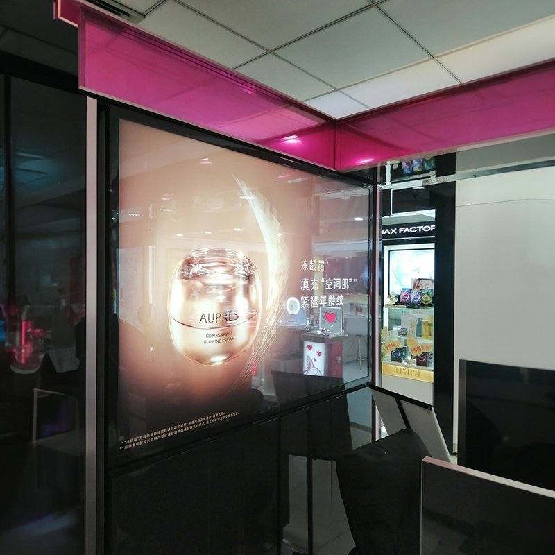 Custom Slim Wall Mount Indoor Advertising Boards Aluminum Lightbox Frame Magnetic for A1 size