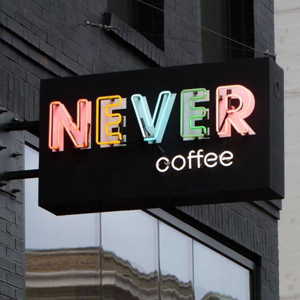 Outdoor or indoor 3d custom vintage metal led sign illuminated led logo sign led lightbox