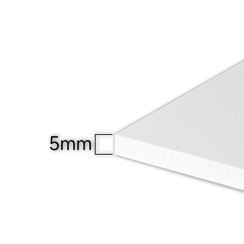 5mm White PVC Board customizable Raw materials for signage high density construction hard strong formwork