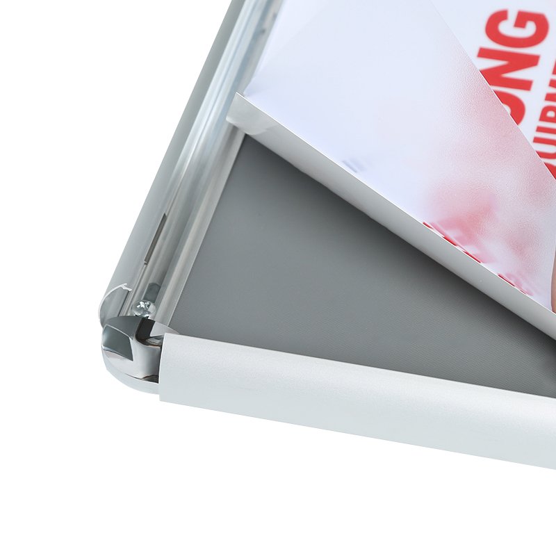 Wholesale round corner 18x24" 24x36" display frame Snap Frame adjustable picture Aluminum Alloy 25mm Poster Frames