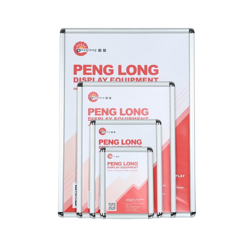 Wholesale round corner 18x24" 24x36" display frame Snap Frame adjustable picture Aluminum Alloy 25mm Poster Frames
