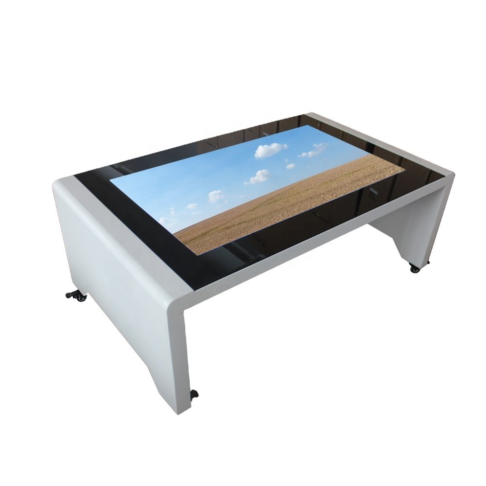 43 Inch Restaurant and Hotel Multi Touch WIFI Connected Digital Touch Table 6 Ms Kiosk Desk Kiosk Lcd Indoor Led Screen Indoor