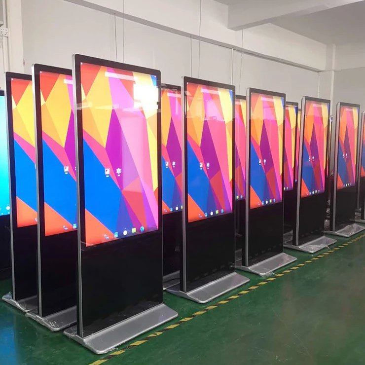 Advertising digital signage Android 32 43 50 55 65 inch touch screen monitors billboard touch screen information kiosk