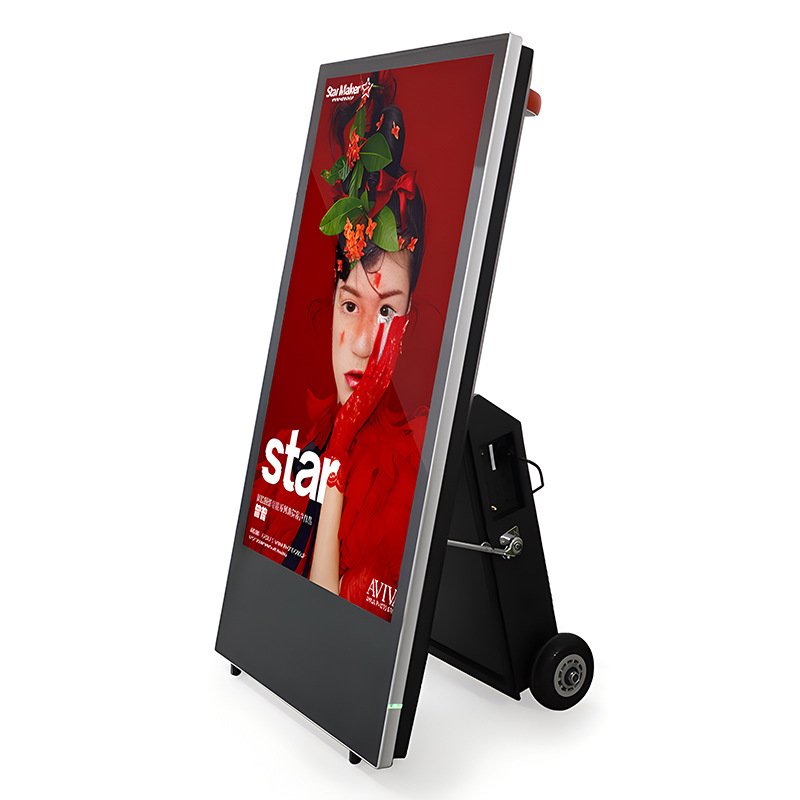 43-Inch Portable Digital Signage Full HD LCD Display with Built-in Media Player for Retail Pop-up Stores