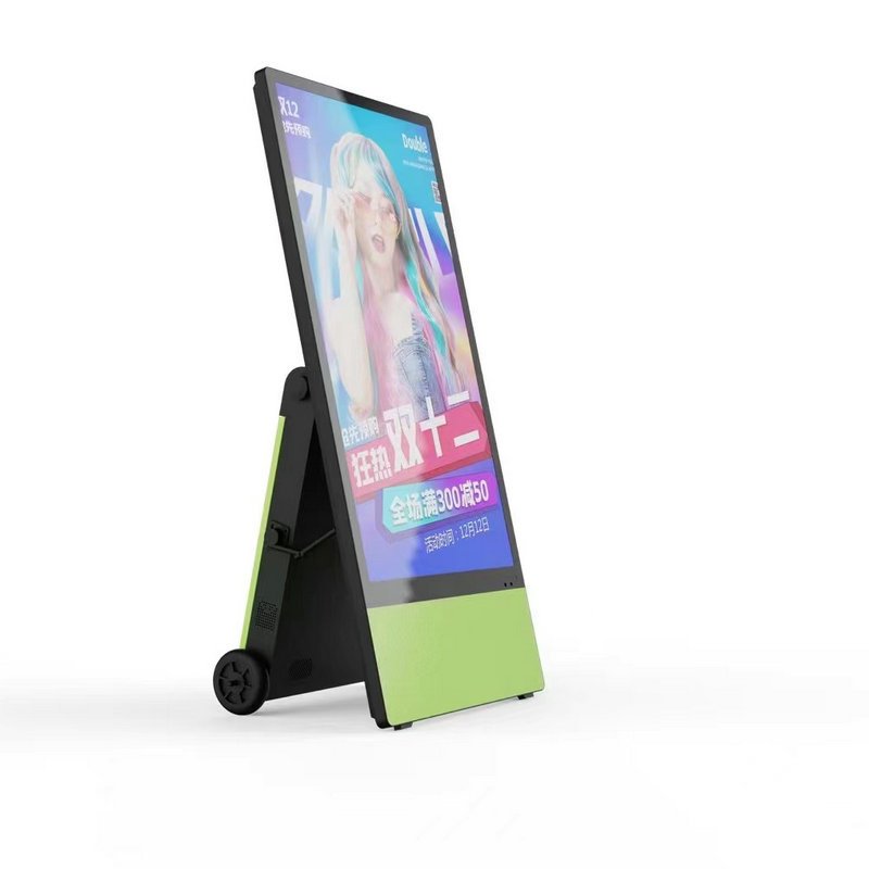 43-Inch Portable Digital Signage Full HD LCD Display with Built-in Media Player for Retail Pop-up Stores