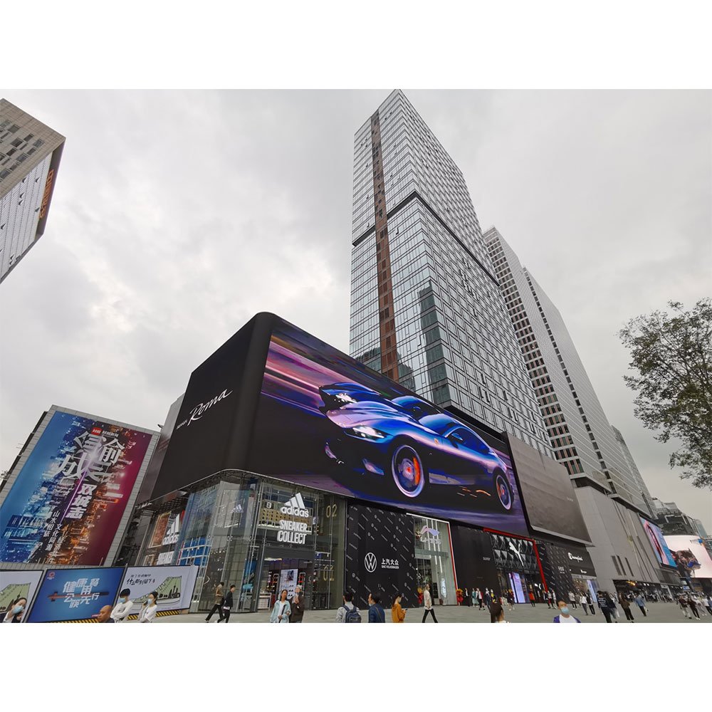 Vallas Led Vision Display Outdoor 4D Big Screen Aluminium Advertisement Sign Board Panel In Europe For 3D Virtual Billboard