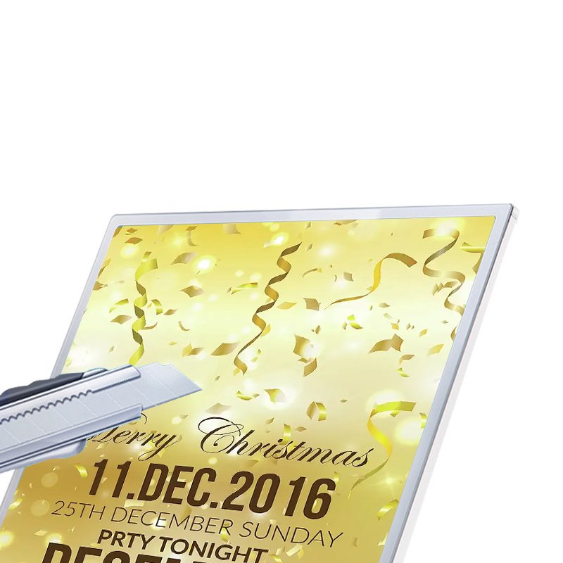 Most Sold Products Menu advertising led restaurant menu board A1 A2 A3 A4 tempered glass led display rack led slim light box