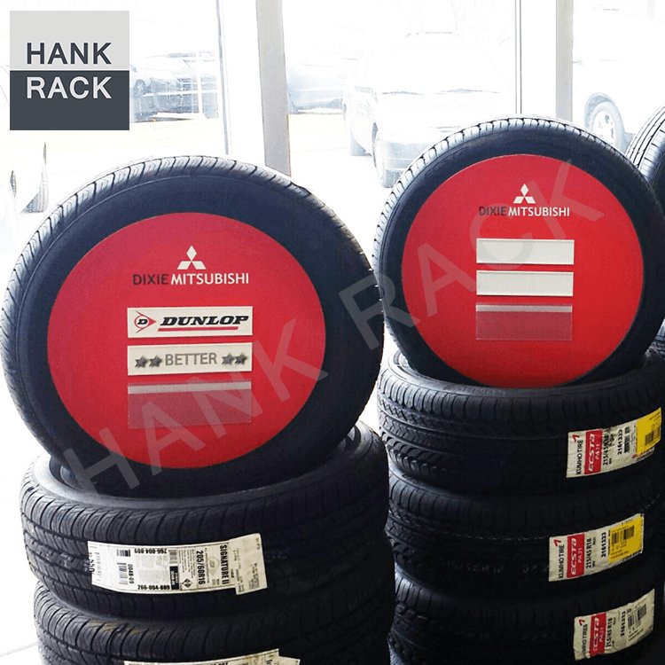 PVC Car Tyre Advertising Board Signage Center Insert Tire Sign