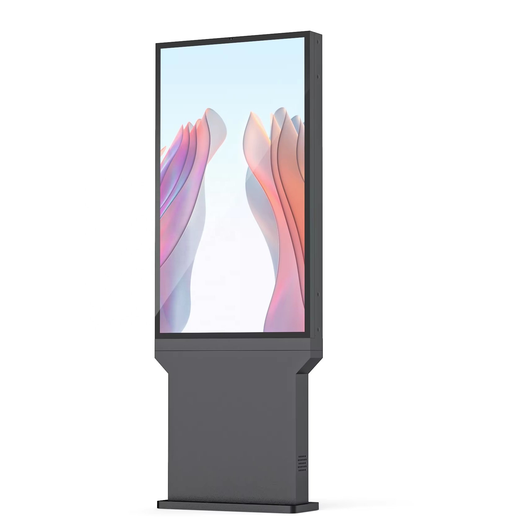 Dual Screen 55 Inch Outdoor Lcd Advertising Digital Drive Thru Menu Boards Lcd Digital Signage Display Kiosk For Restaurants