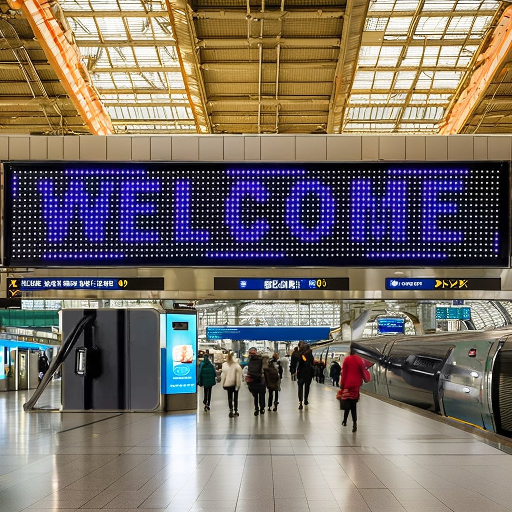 Indoor/Outdoor P10mm LED Moving Text Sign Display IP65 Multi-language Supported Elevator LED Message Board OEM Agency SDK