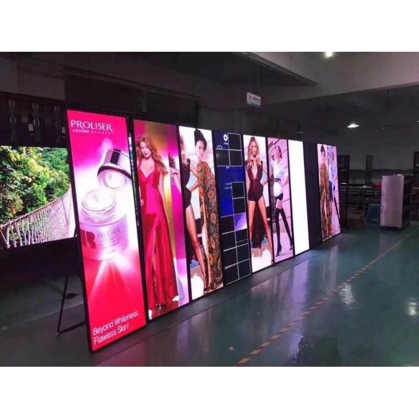 P1.8 Envisual 640mm x 1920mm WiFi 4G Control Indoor LED Mirror Screen Display Digital Signage Advertising Board LED Poster