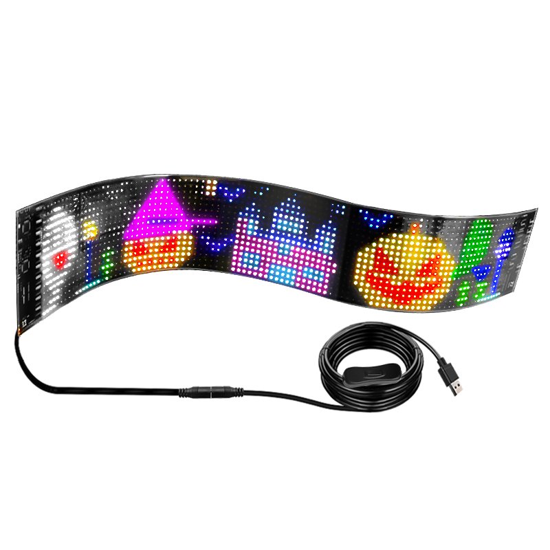 Programmable Scrolling LED sign board folding LED Message Module custom mobile APP control Flexible LED display