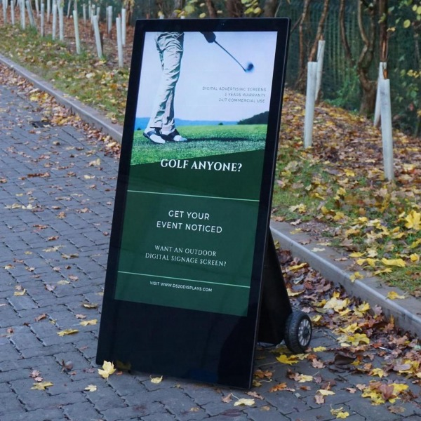 Customization 43inch 1500nits can move A board outdoor Digital Poster LCD advertising display
