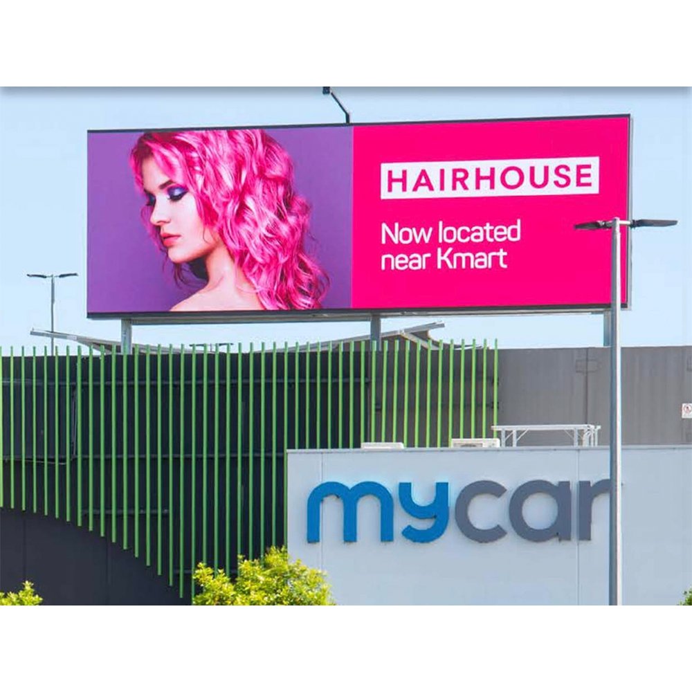 Outdoor P10 Led Screen Display Street Pole Advertising Billboards Led Board Signage For Roadside Led Wall Sign