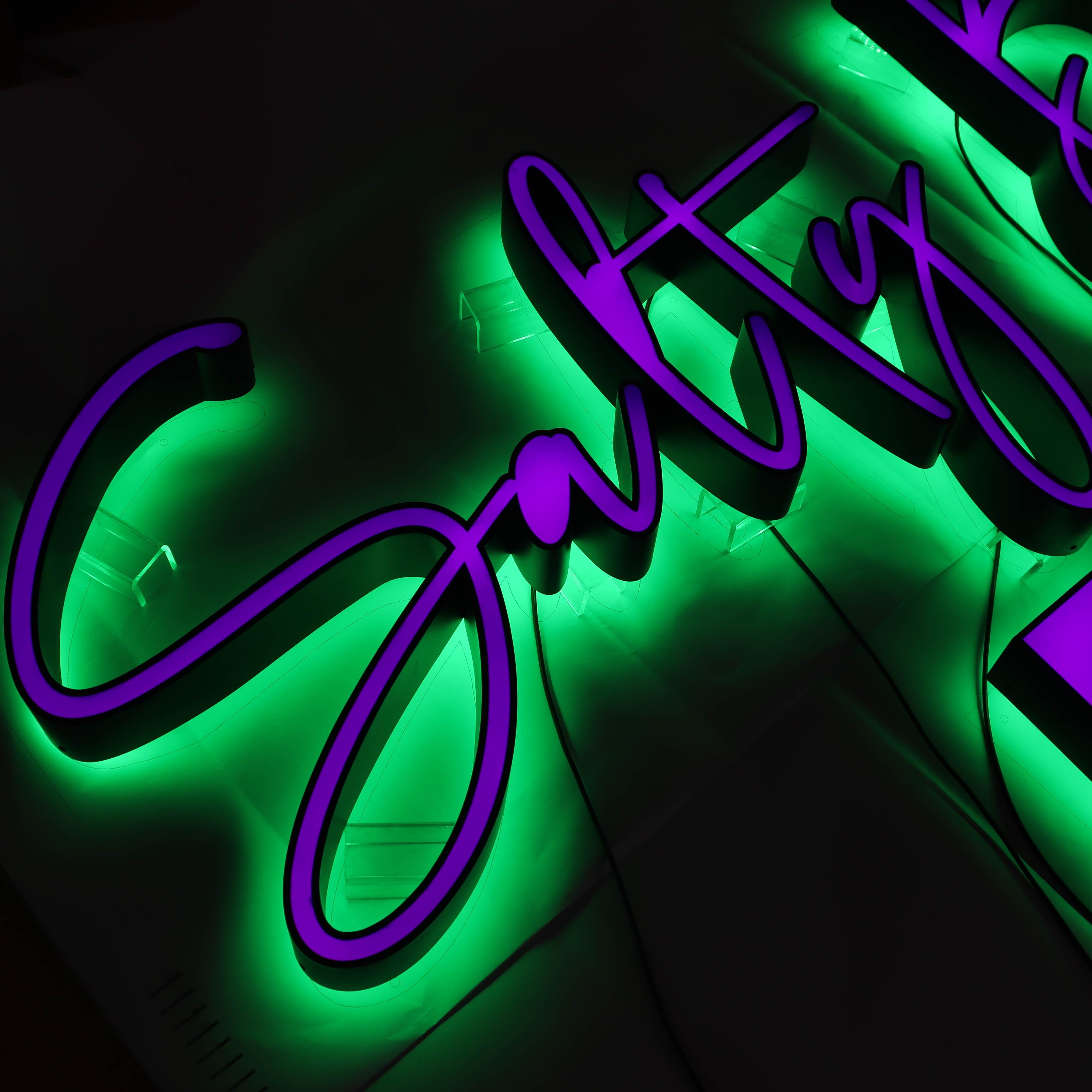 High quality luminous custom made led signs frontlit led sign letter shop signboard 3d led name boards for shop logo