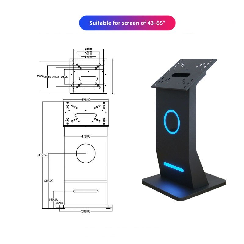 Self Service Kiosk 55'' Android Windows Digital Signage Player Interactive Touch Screen Kiosk Hotel Airport Parking Lot Terminal
