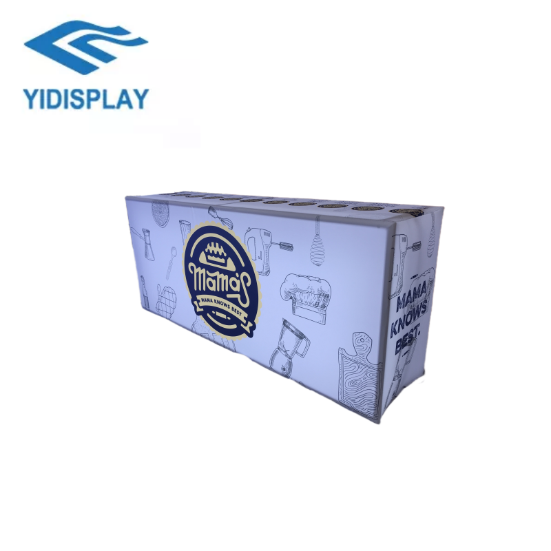 Backlit Counter with Acrylic Board Portable Tradeshow Counter Light Counter Tradeshow Booth Table Display