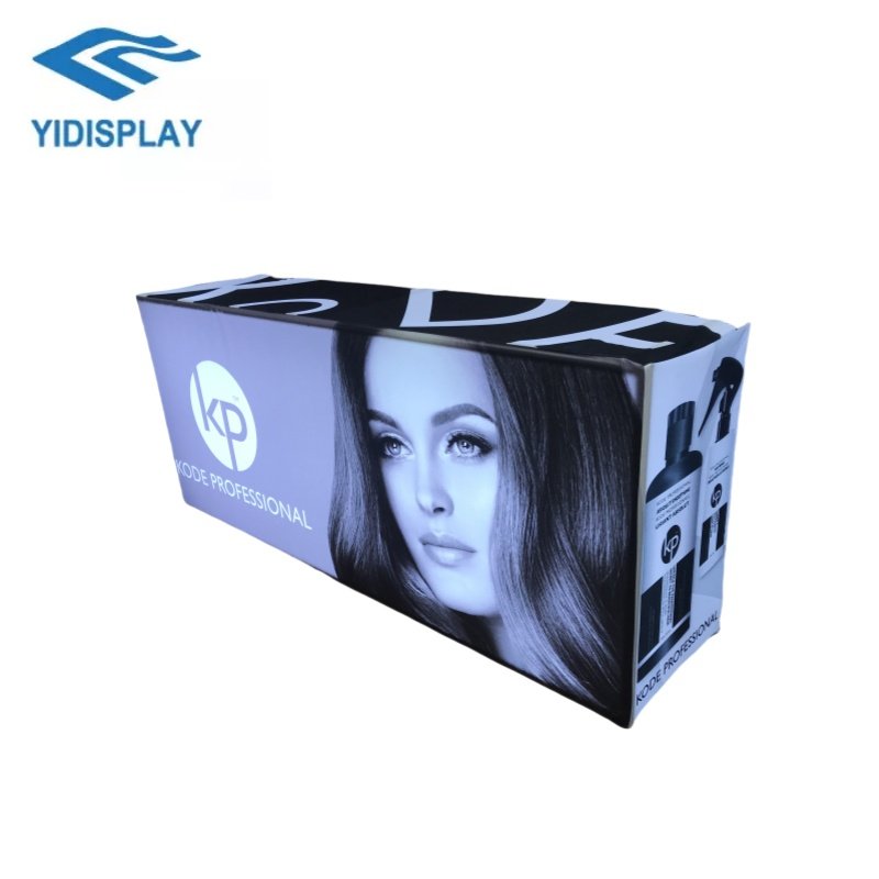 Backlit Counter with Acrylic Board Portable Tradeshow Counter Light Counter Tradeshow Booth Table Display