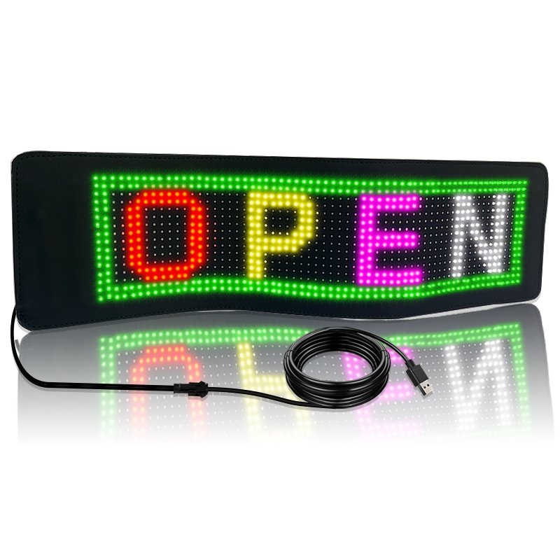 Smart app programmable led flexible film display car window advertising light led display board