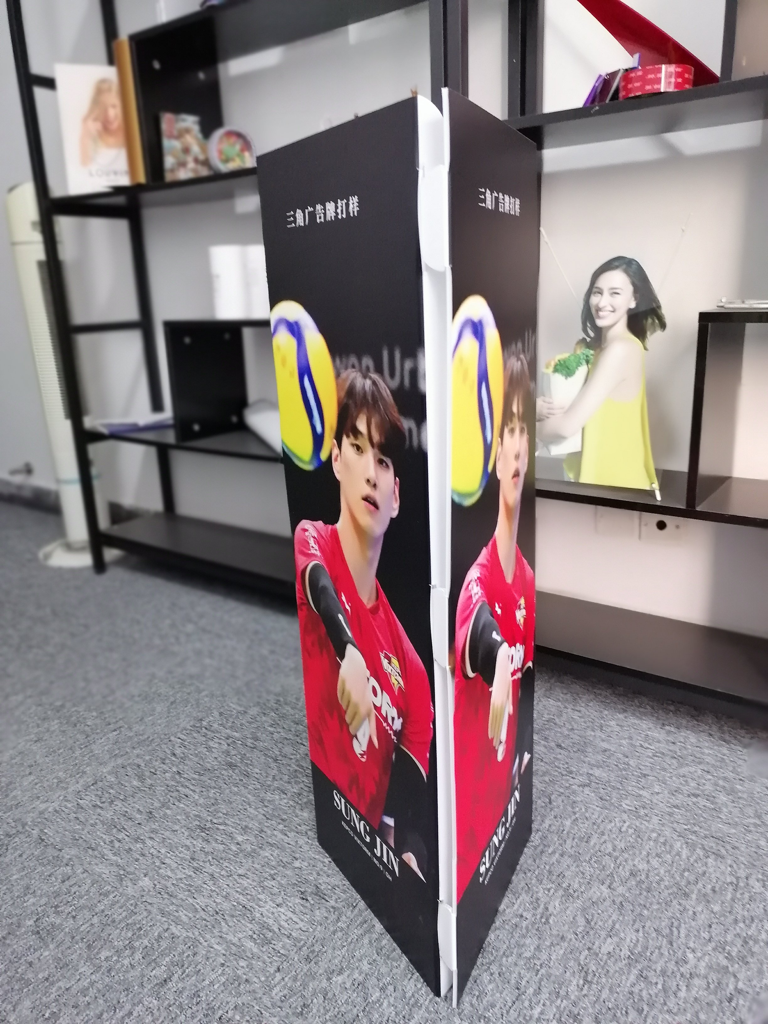 Exsibition CUSTOMIZE popular promotional sign pp hollow board A FRAME BILLBOARD