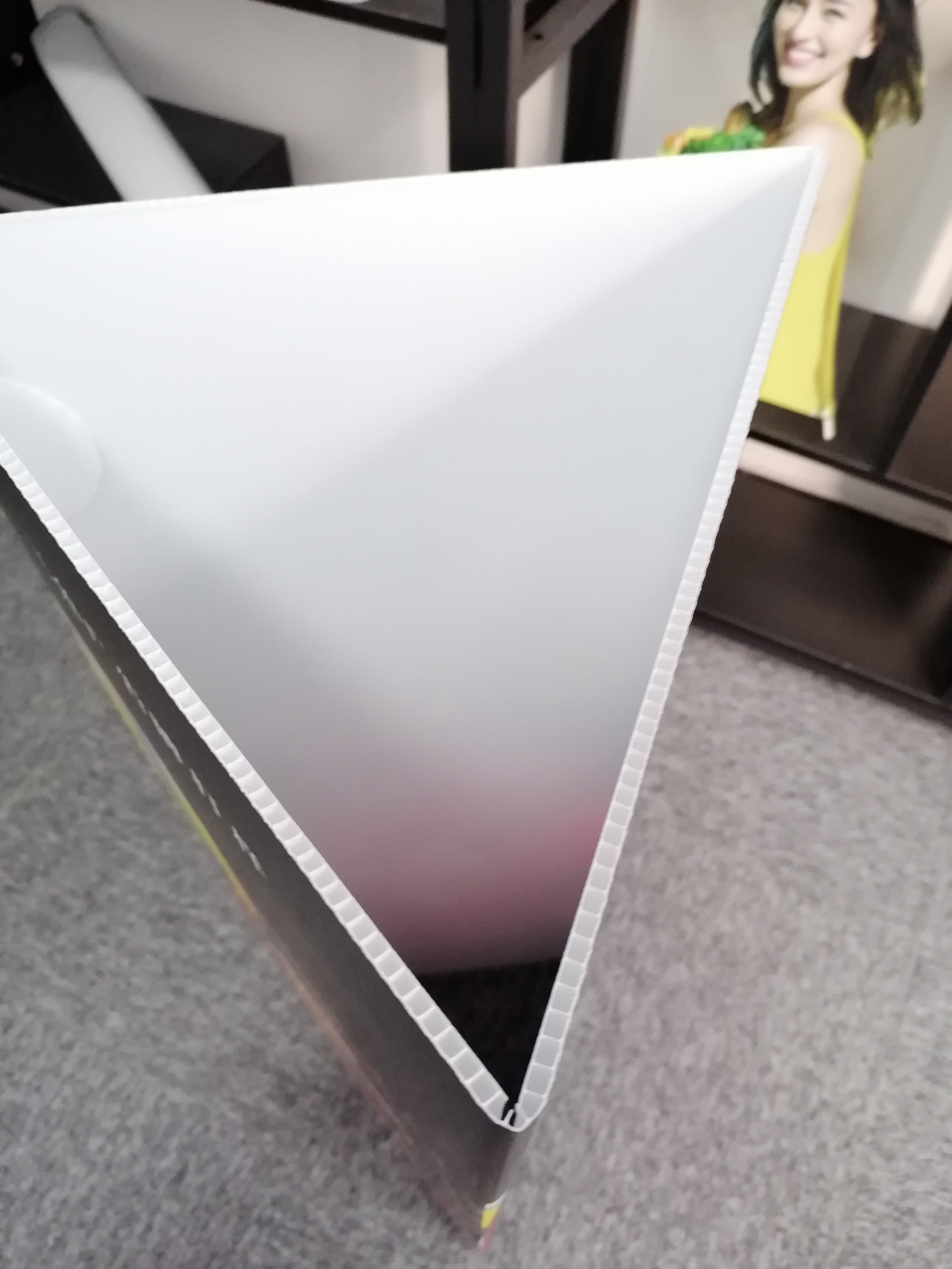 Exsibition CUSTOMIZE popular promotional sign pp hollow board A FRAME BILLBOARD
