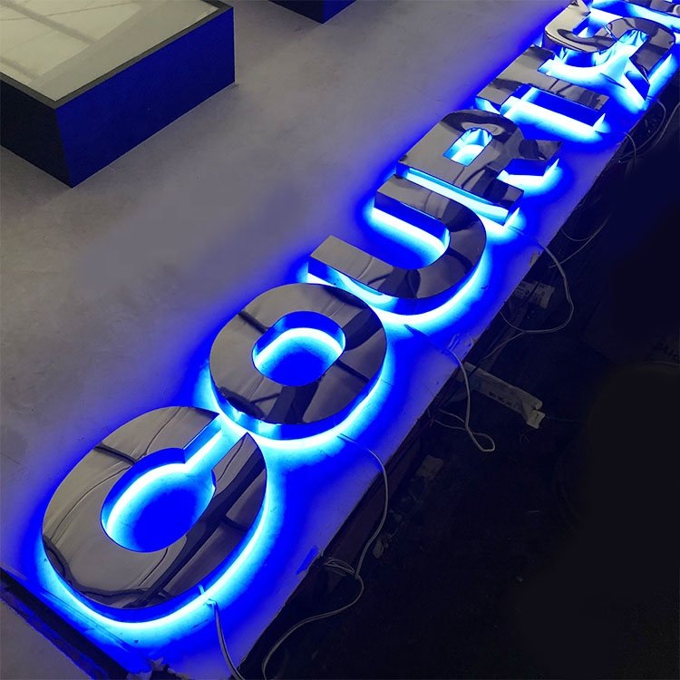 Custom led letter sign Company Shop Front Name led Illuminated Letter Sign Free Design Backlit led Sign 3d Logo Letter Signage