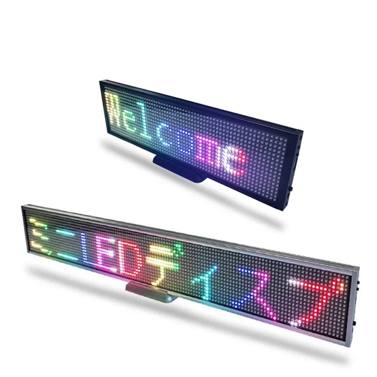 Programmable LED Sign Board Advertising LED Message Panel Lighting Sign Board Shop Open Sign Scrolling Message Board for Car Bus