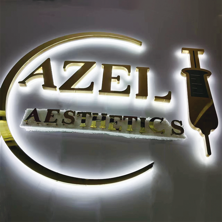 Store Front LED Sign 3D Signage Backlit Letters Custom Channel Letter Sign led Backlit Letters LED Signage