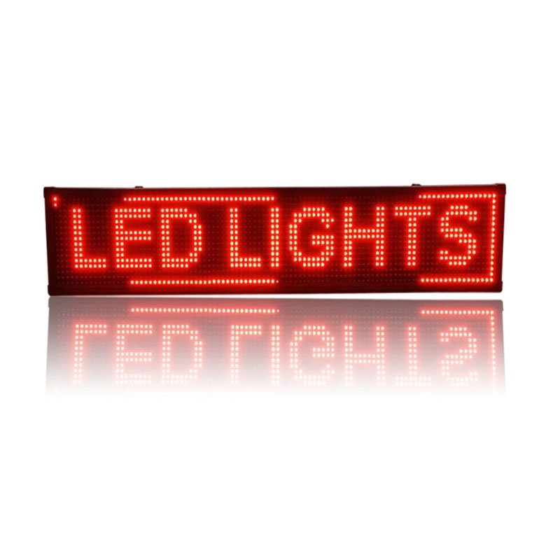 P10 Custom WiFi Color Led Screens Indoor High Brightness Resolution Programmable Advertise Sign Red Led Scrolling Display Screen