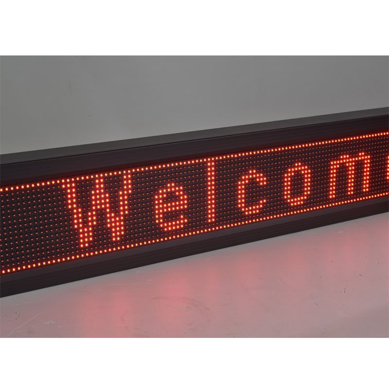 P10 Custom WiFi Color Led Screens Indoor High Brightness Resolution Programmable Advertise Sign Red Led Scrolling Display Screen